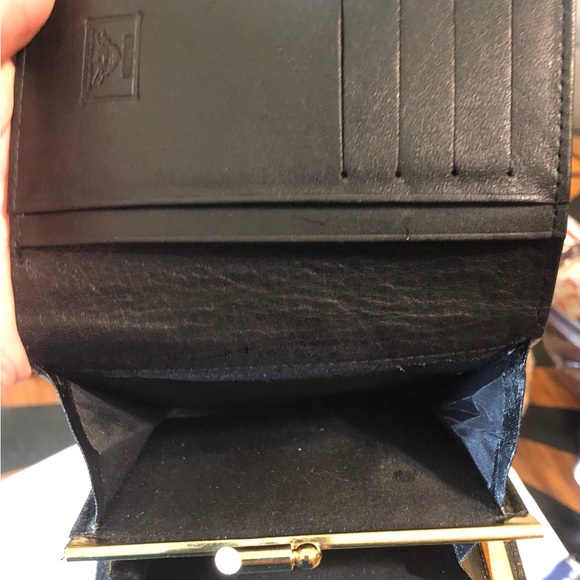 Vintage Moschino Black Nylon and Leather Coin Card Wallet - Rare Find - Picture 5 of 8